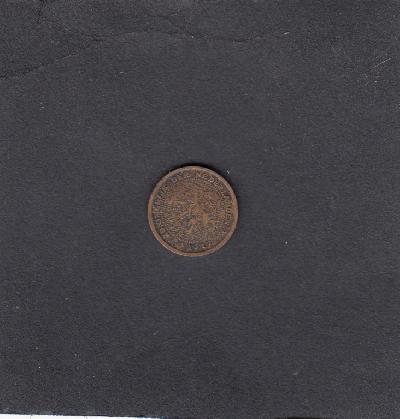 Beschrijving: 1/2 Cent WILHELMINA 